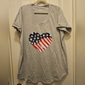 Like New Woman Within Graphic Print Tunic Tee - L (18/20)